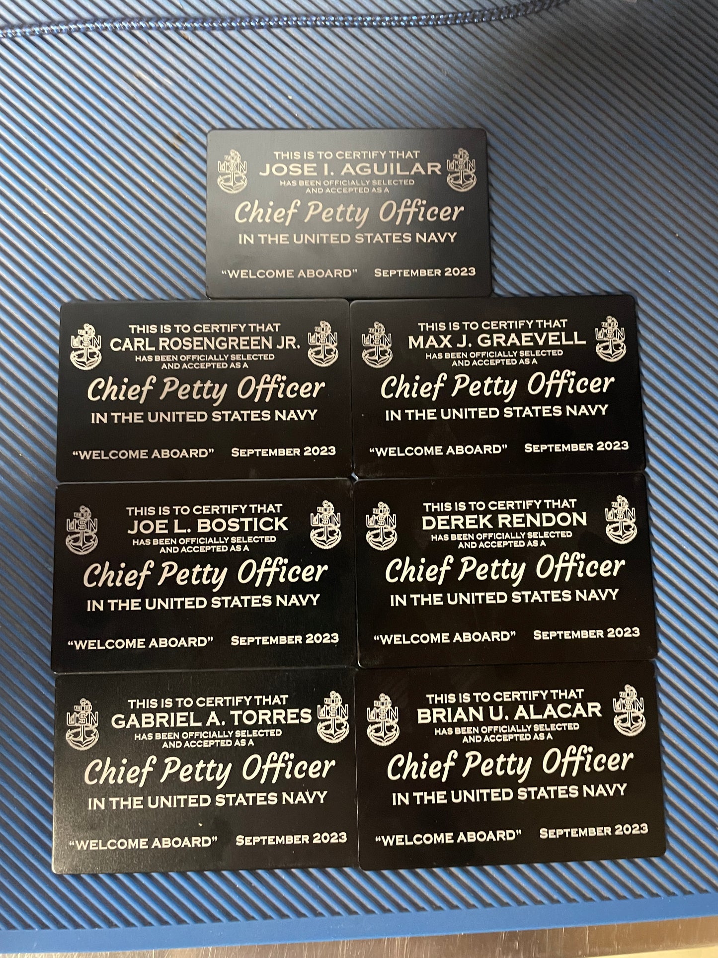 Chief Petty Officer Creed Plaque and CPO Card (Set)