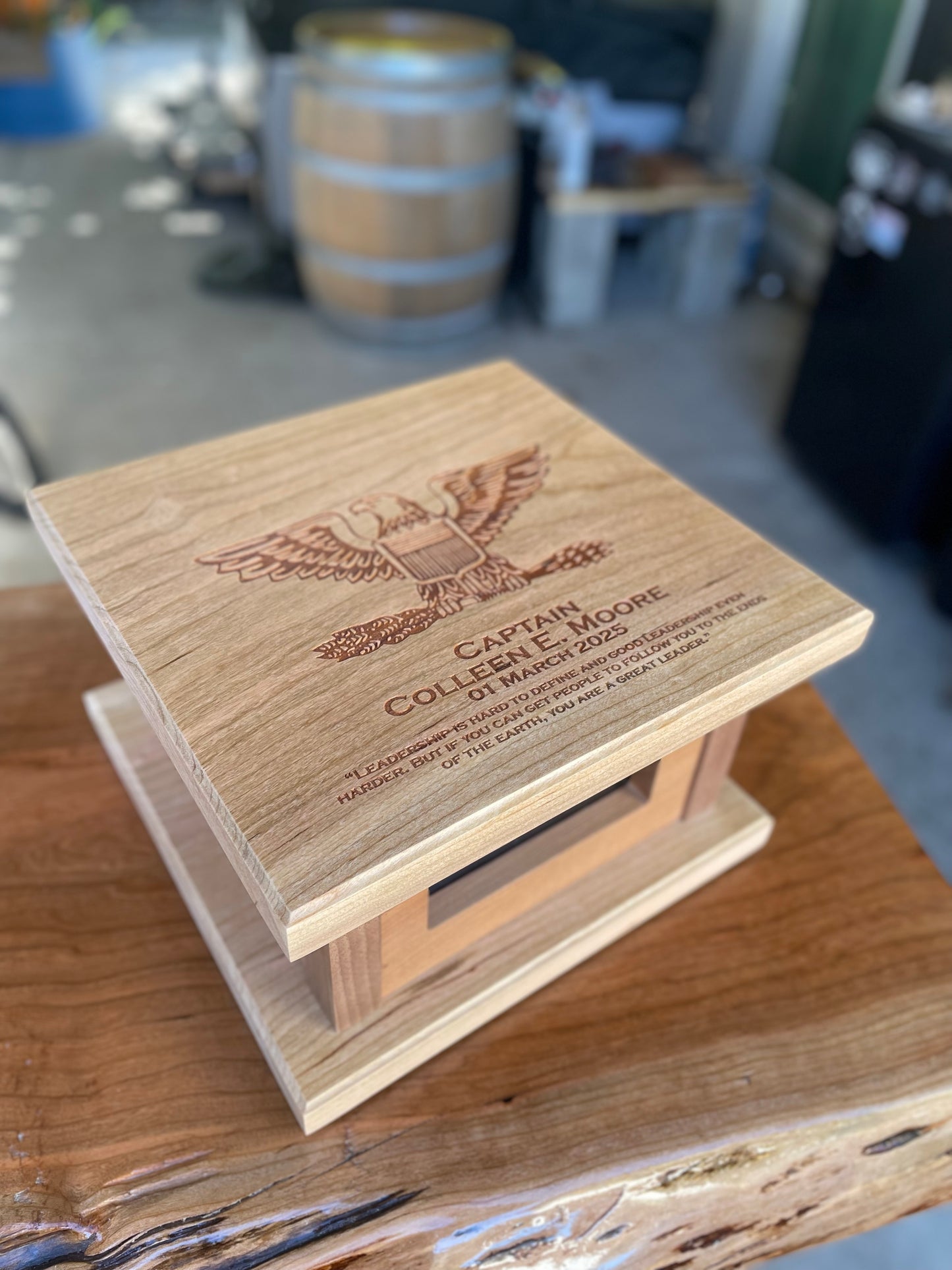 Miniature Hat Box with Miniature 3D Printed Combo Cover