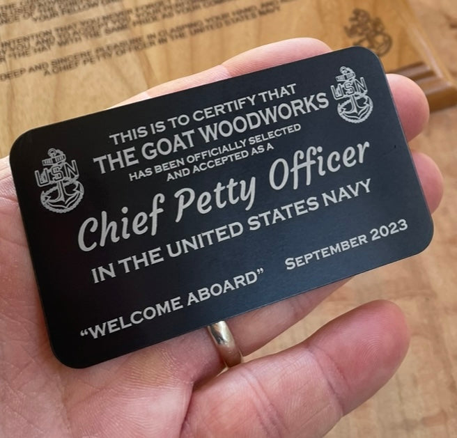 Navy Chief Card (CPO Card)