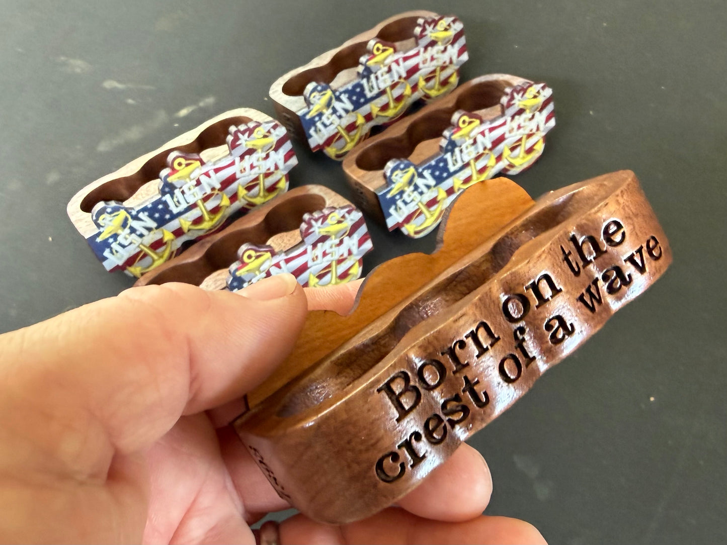 Hand Crafted Three-Knuckle Chief Petty Officer Ring