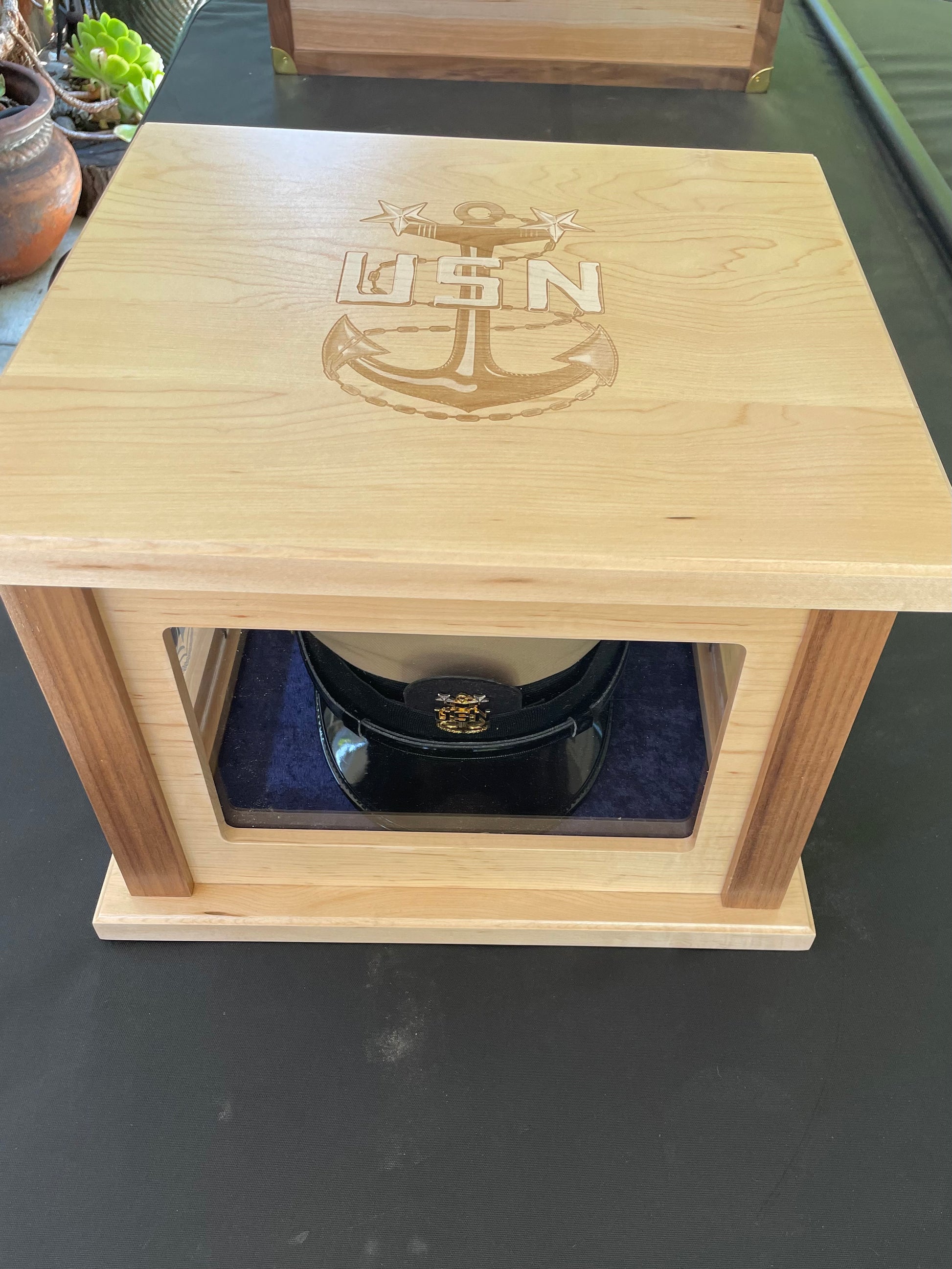 US Navy Chief, Senior Chief, Master Chief, Officer, military Hat Box – The  Goat Woodworks