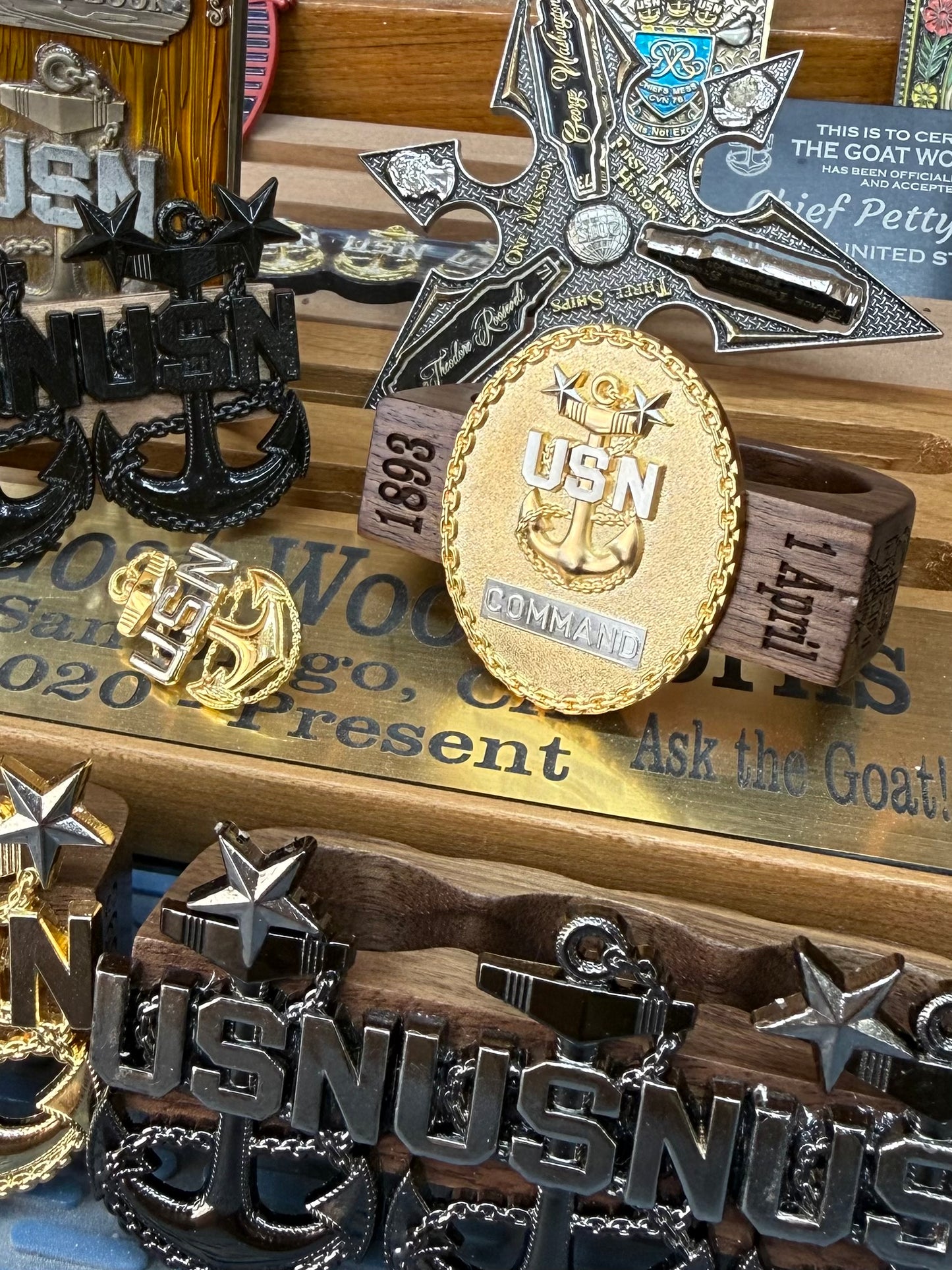 Hand Crafted Two and Three-Knuckle Chief Petty Officer Ring