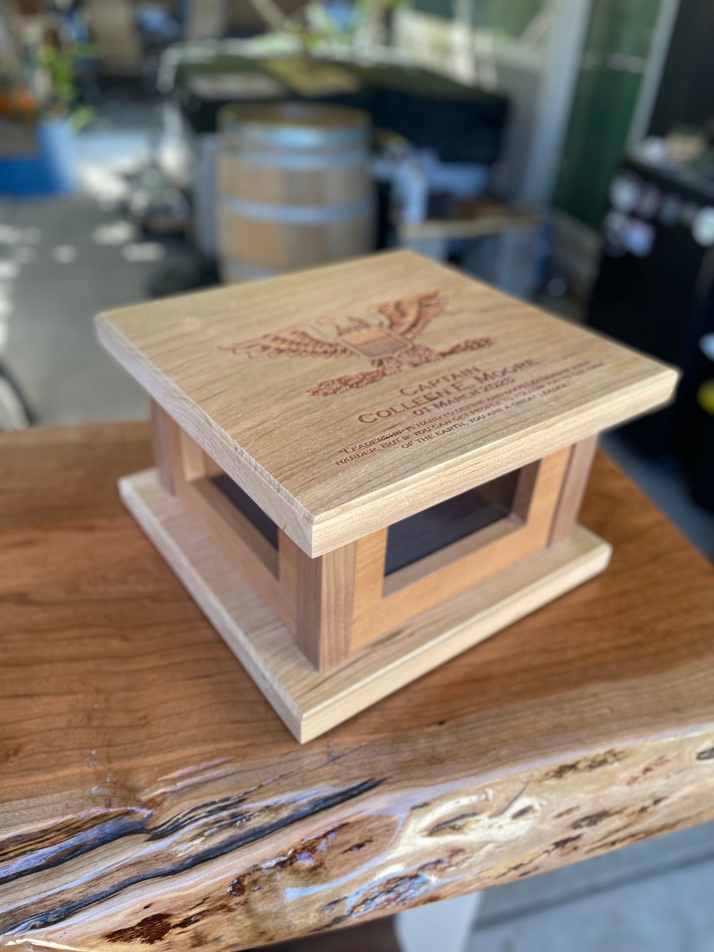 Miniature Hat Box with Miniature 3D Printed Combo Cover