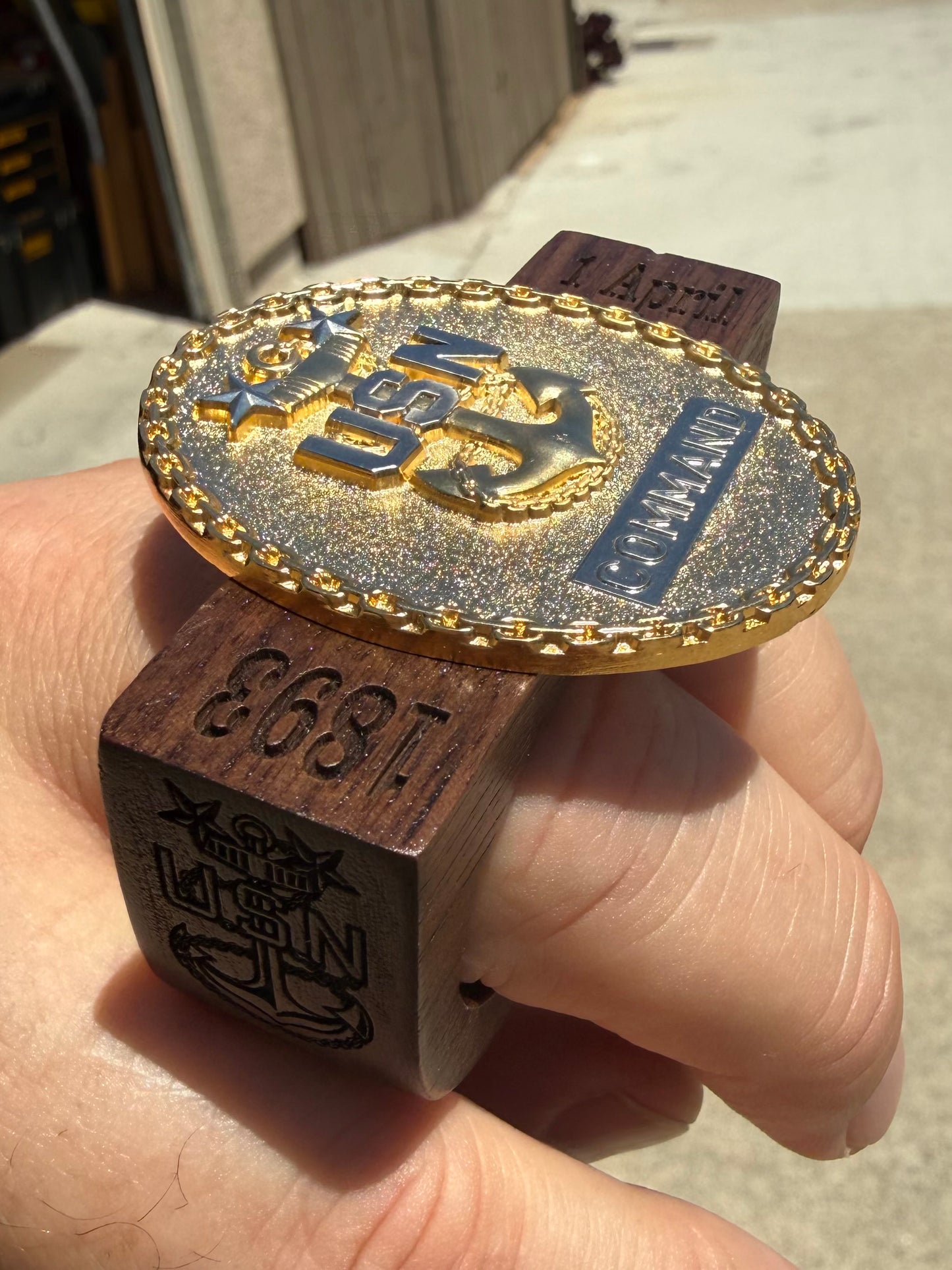 Hand Crafted Two and Three-Knuckle Chief Petty Officer Ring