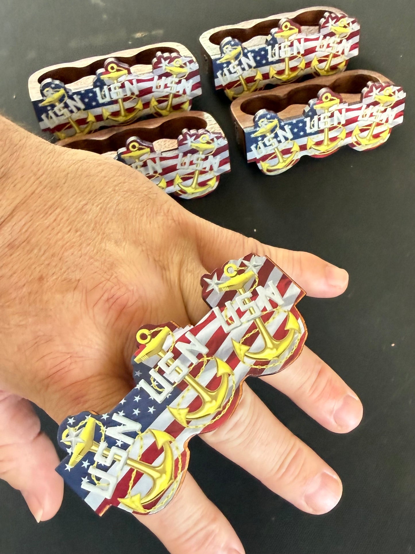 Hand Crafted Three-Knuckle Chief Petty Officer Ring