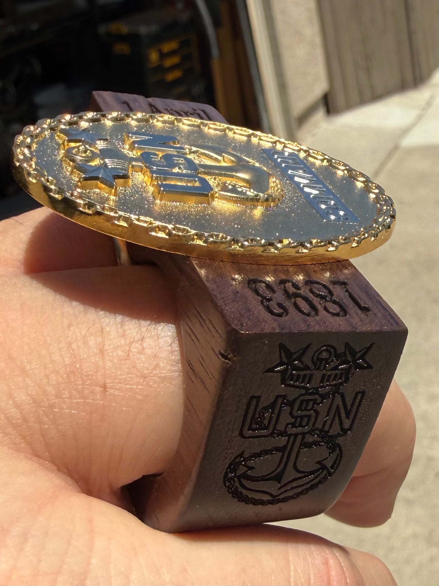 Hand Crafted Two and Three-Knuckle Chief Petty Officer Ring