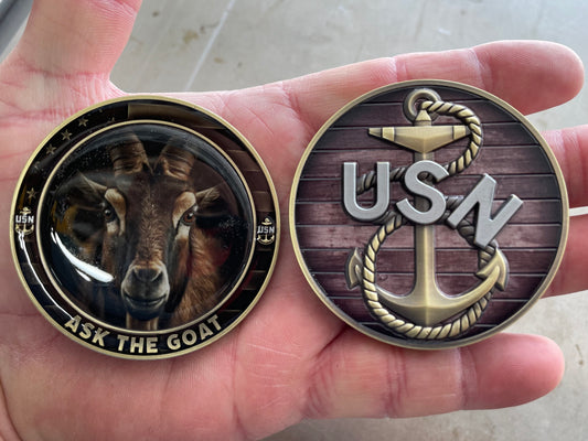 Ask the Goat Challenge Coin