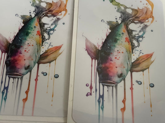 Paint Splashed Koi Fish