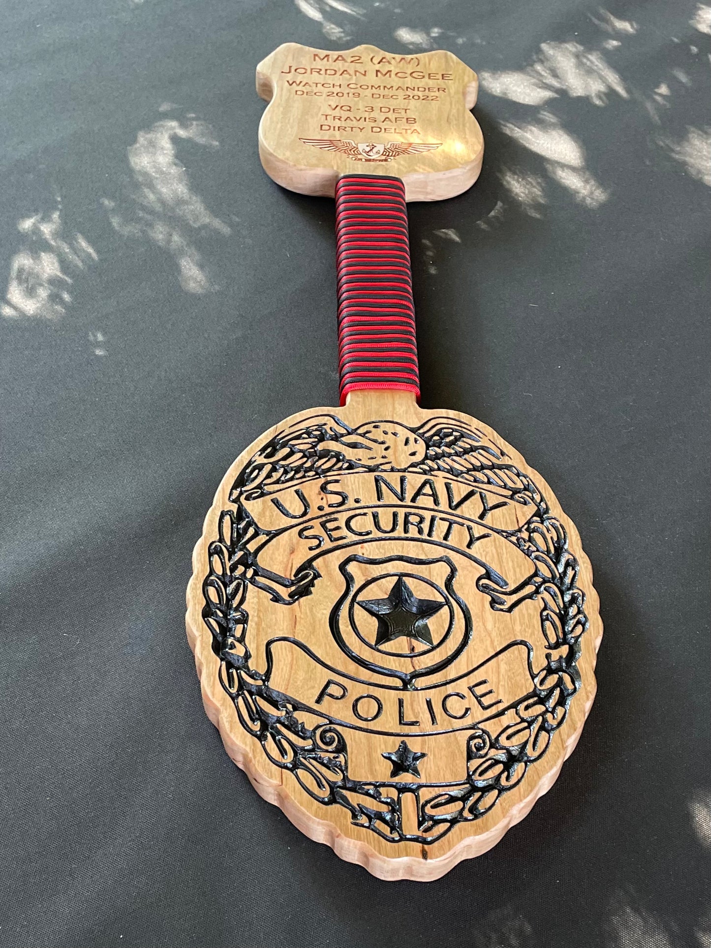 Master-At-Arms Badge Paddle